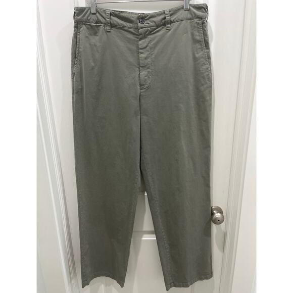 NWT Nili Lotan Eliot Boy Mid-Rise Pants in Admiral Green Sz 12 - Picture 3 of 11